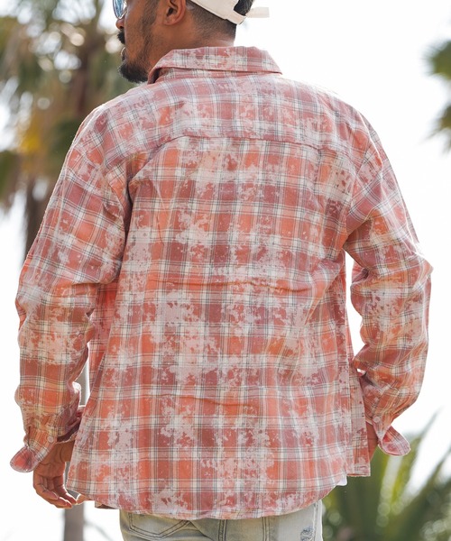 タイダイチェックロングシャツ（シャツ/ブラウス）｜adamsJUGGLER（アダムスジャグラー）