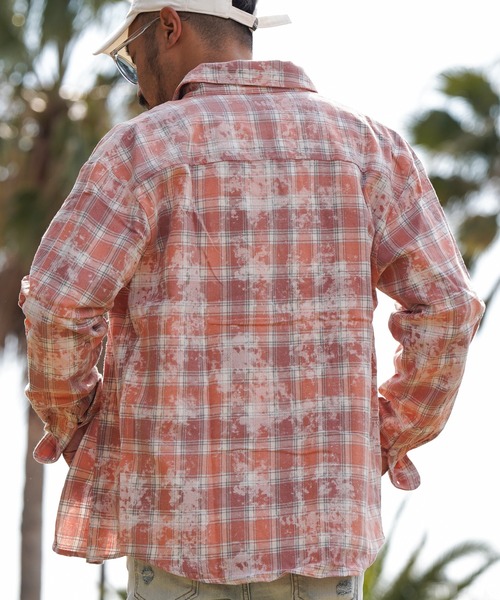 タイダイチェックロングシャツ（シャツ/ブラウス）｜adamsJUGGLER（アダムスジャグラー）