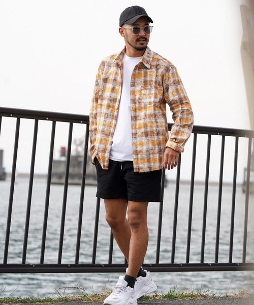 タイダイチェックロングシャツ（シャツ/ブラウス）｜adamsJUGGLER（アダムスジャグラー）