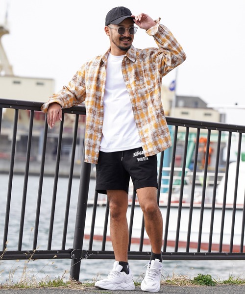 タイダイチェックロングシャツ（シャツ/ブラウス）｜adamsJUGGLER（アダムスジャグラー）