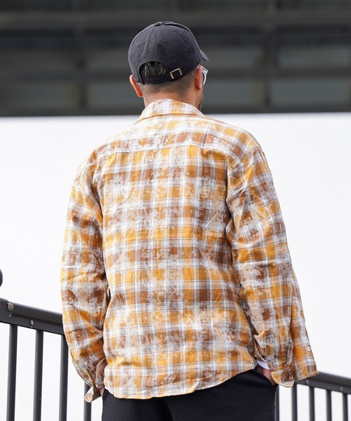 タイダイチェックロングシャツ（シャツ/ブラウス）｜adamsJUGGLER（アダムスジャグラー）