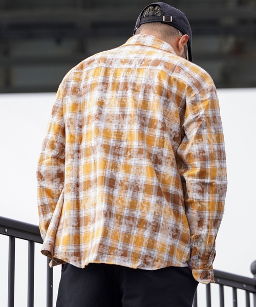 タイダイチェックロングシャツ（シャツ/ブラウス）｜adamsJUGGLER（アダムスジャグラー）