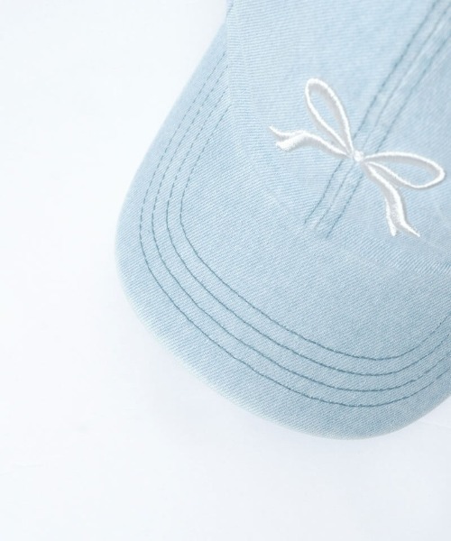 flower(フラワー)の「リボンエンブロイダリーキャップ(キャップ・レディース・ブラック/ブルー/ベージュ・FREE)」の11枚目の写真