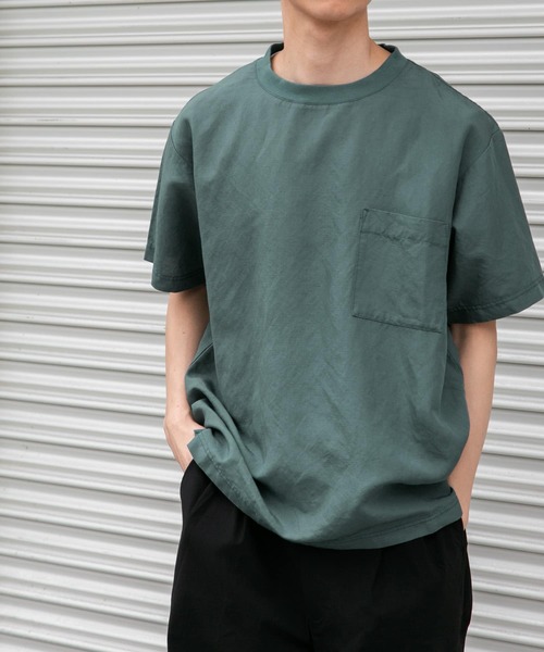 【セール】FORK&SPOON リネン混ショートスリーブプルオーバー（Tシャツ/カットソー）｜FORK&SPOON（フォークアンドスプーン）