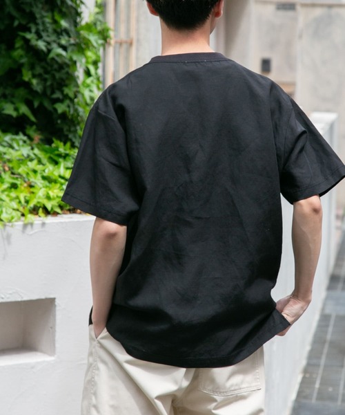 【セール】FORK&SPOON リネン混ショートスリーブプルオーバー（Tシャツ/カットソー）｜FORK&SPOON（フォークアンドスプーン）