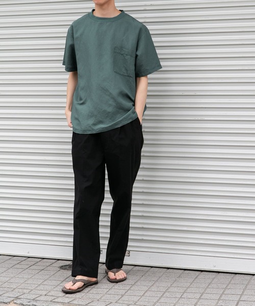 【セール】FORK&SPOON リネン混ショートスリーブプルオーバー（Tシャツ/カットソー）｜FORK&SPOON（フォークアンドスプーン）