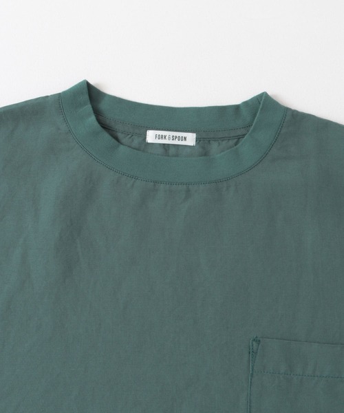 【セール】FORK&SPOON リネン混ショートスリーブプルオーバー（Tシャツ/カットソー）｜FORK&SPOON（フォークアンドスプーン）