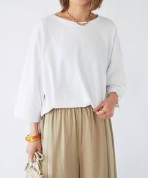 un dix cors（アンディコール）の「シルケット風ビックスリットプルオーバー（Tシャツ/カットソー）」