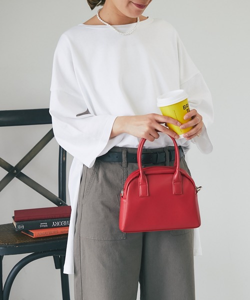 un dix cors（アンディコール）の「シルケット風ビックスリットプルオーバー（Tシャツ/カットソー・レディース・オフホワイト/ネイビー・FREE）」の10枚目の写真