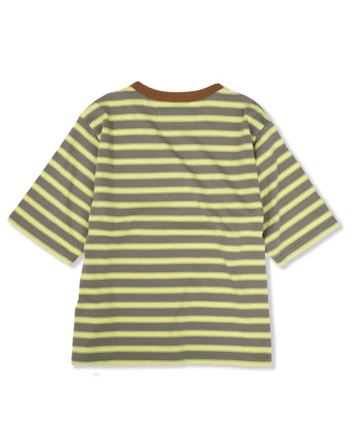 UNIVERSAL OVERALL（ユニバーサルオーバーオール）の「RETRO BORDER TEE（Tシャツ/カットソー・レディース・ホワイト×ブラック/ブルー系その他2/グレー系その他・M/L）」の5枚目の写真