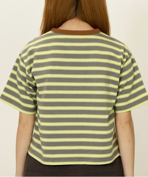 UNIVERSAL OVERALL（ユニバーサルオーバーオール）の「RETRO BORDER TEE（Tシャツ/カットソー・レディース・ホワイト×ブラック/ブルー系その他2/グレー系その他・M/L）」の8枚目の写真