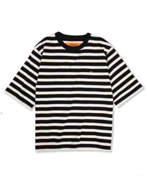 UNIVERSAL OVERALL（ユニバーサルオーバーオール）の「RETRO BORDER TEE（Tシャツ/カットソー・レディース・ホワイト×ブラック/ブルー系その他2/グレー系その他・M/L）」の9枚目の写真