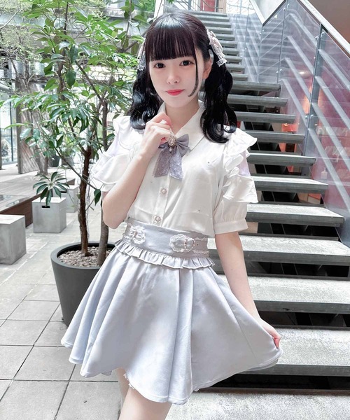 ROJITA（ロジータ）の「サイドハートバックルスカパン（スカート・レディース・ブラック/グレー/ピンク・FREE）」の14枚目の写真