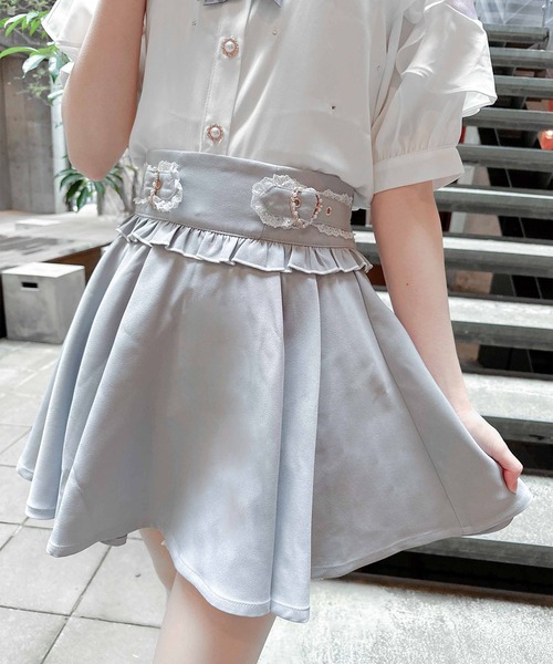 ROJITA（ロジータ）の「サイドハートバックルスカパン（スカート・レディース・ブラック/グレー/ピンク・FREE）」の12枚目の写真