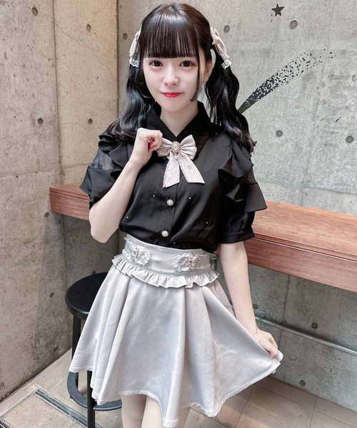 ROJITA（ロジータ）の「サイドハートバックルスカパン（スカート・レディース・ブラック/グレー/ピンク・FREE）」の21枚目の写真