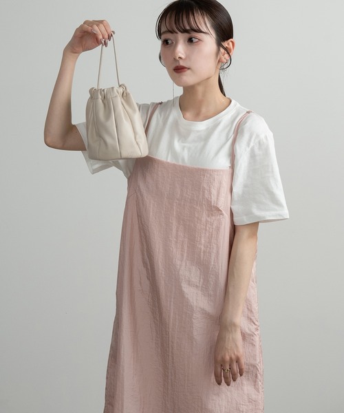 Amiur（エミレ）の「tiered design cami op / ティアードデザインキャミワンピ（ワンピース・レディース・ブルー/アイボリー/ピンク・FREE）」の19枚目の写真