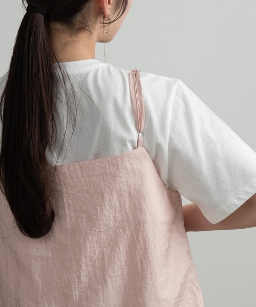 Amiur（エミレ）の「tiered design cami op / ティアードデザインキャミワンピ（ワンピース・レディース・ブルー/アイボリー/ピンク・FREE）」の21枚目の写真