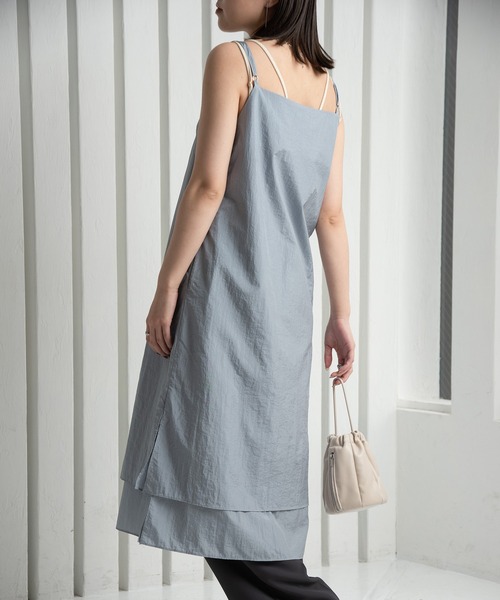 Amiur（エミレ）の「tiered design cami op / ティアードデザインキャミワンピ（ワンピース・レディース・ブルー/アイボリー/ピンク・FREE）」の15枚目の写真