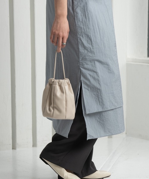 Amiur（エミレ）の「tiered design cami op / ティアードデザインキャミワンピ（ワンピース・レディース・ブルー/アイボリー/ピンク・FREE）」の16枚目の写真