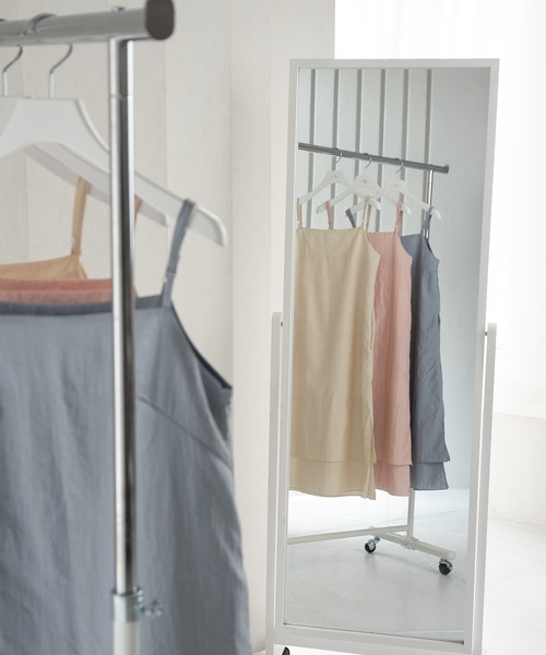 Amiur（エミレ）の「tiered design cami op / ティアードデザインキャミワンピ（ワンピース・レディース・ブルー/アイボリー/ピンク・FREE）」の10枚目の写真