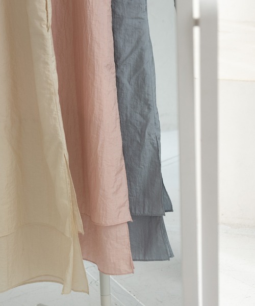 Amiur（エミレ）の「tiered design cami op / ティアードデザインキャミワンピ（ワンピース・レディース・ブルー/アイボリー/ピンク・FREE）」の11枚目の写真