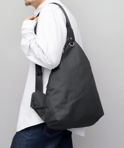 セール】撥水加工 ワンショルダー 三角 スリングバッグ A4対応（ボディ