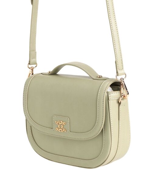 dazzlin（ダズリン）の「ブローチハーフムーンバッグ（ハンドバッグ・レディース・グリーン/アイボリー/ブラック・FREE）」の7枚目の写真