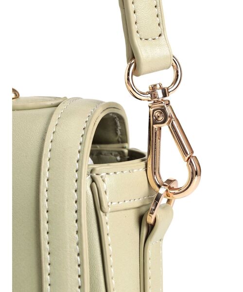 dazzlin（ダズリン）の「ブローチハーフムーンバッグ（ハンドバッグ・レディース・グリーン/アイボリー/ブラック・FREE）」の9枚目の写真