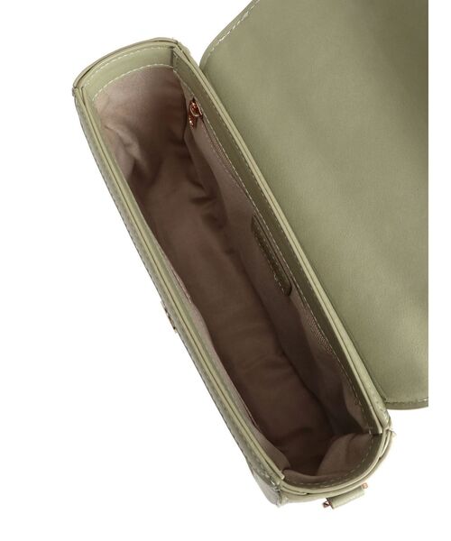 dazzlin（ダズリン）の「ブローチハーフムーンバッグ（ハンドバッグ・レディース・グリーン/アイボリー/ブラック・FREE）」の14枚目の写真