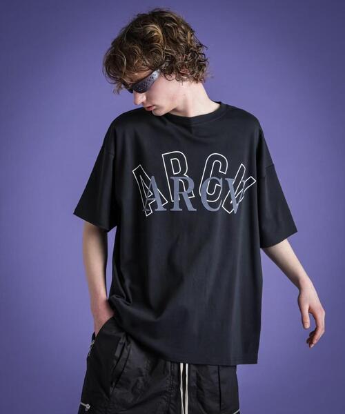 DANKE SCHON(ダンケシェーン)の「DankeSchon×A4A/ダンケシェーン×エーフォーエー/ARCV SMOOTH S/S TEE(Tシャツ/カットソー・メンズ・ホワイト/ブラック・M/L)」の3枚目の写真