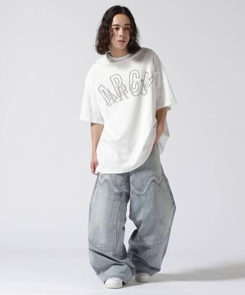 DANKE SCHON(ダンケシェーン)の「DankeSchon×A4A/ダンケシェーン×エーフォーエー/ARCV SMOOTH S/S TEE(Tシャツ/カットソー・メンズ・ホワイト/ブラック・M/L)」の17枚目の写真