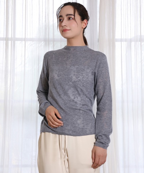 DECADE CLASSIC(ディケイド クラシック)の「【DECADE CLASSIC】花柄レース 長袖トップス (SS)(Tシャツ/カットソー・レディース・ブラック/グレー/ベージュ・SMALL/MEDIUM/LARGE/X-LARGE)」の22枚目の写真