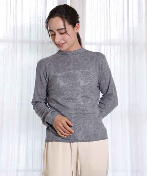 DECADE CLASSIC(ディケイド クラシック)の「【DECADE CLASSIC】花柄レース 長袖トップス (SS)(Tシャツ/カットソー・レディース・ブラック/グレー/ベージュ・SMALL/MEDIUM/LARGE/X-LARGE)」の21枚目の写真