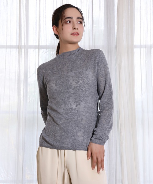 DECADE CLASSIC(ディケイド クラシック)の「【DECADE CLASSIC】花柄レース 長袖トップス (SS)(Tシャツ/カットソー・レディース・ブラック/グレー/ベージュ・SMALL/MEDIUM/LARGE/X-LARGE)」の20枚目の写真