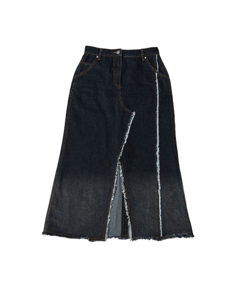 ADDYSONS(アディソンズ)の「Fringe Denim Skirt(デニムスカート・レディース・ブルー/ブラック・SMALL/MEDIUM)」の15枚目の写真