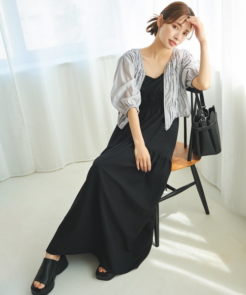 mysty woman（ミスティウーマン）の「シャーリングドロストブルゾン　128552（ブルゾン・レディース・ブラック/ライトグレー/オフホワイト・FREE）」の17枚目の写真