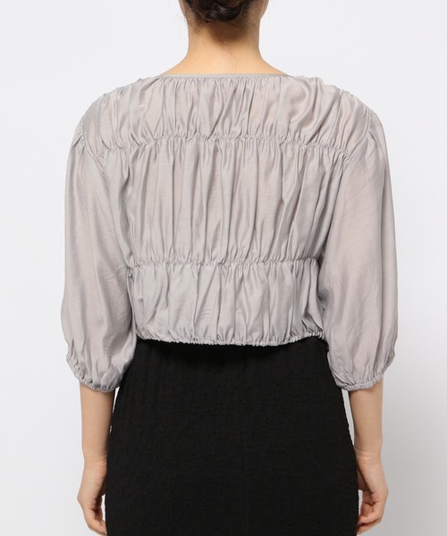 mysty woman（ミスティウーマン）の「シャーリングドロストブルゾン　128552（ブルゾン・レディース・ブラック/ライトグレー/オフホワイト・FREE）」の14枚目の写真