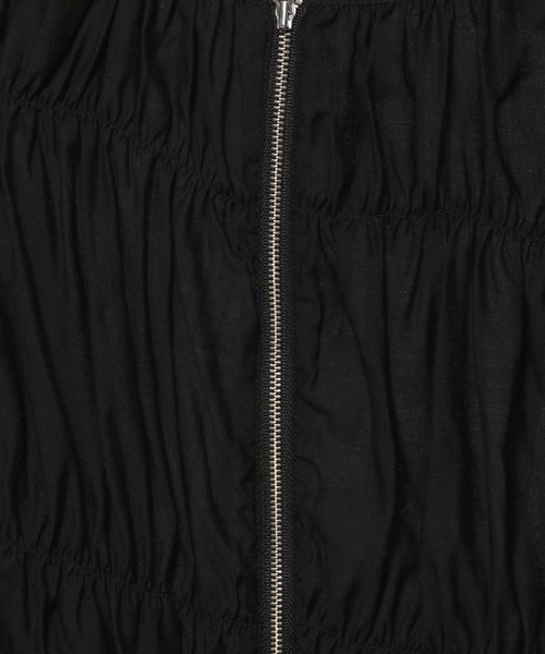 mysty woman（ミスティウーマン）の「シャーリングドロストブルゾン　128552（ブルゾン・レディース・ブラック/ライトグレー/オフホワイト・FREE）」の9枚目の写真