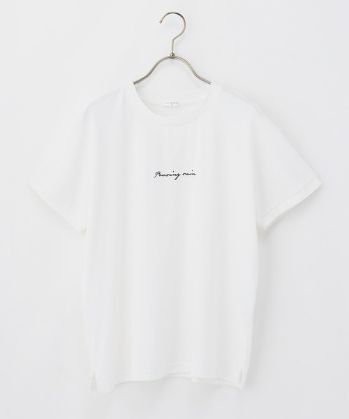 Honeys（ハニーズ）の「ロゴ刺繍Ｔシャツ（Tシャツ/カットソー・レディース・ホワイト/ホワイト系その他/スミクロ/ミント/ホワイト×レッド・S/M/L/LL）」の18枚目の写真