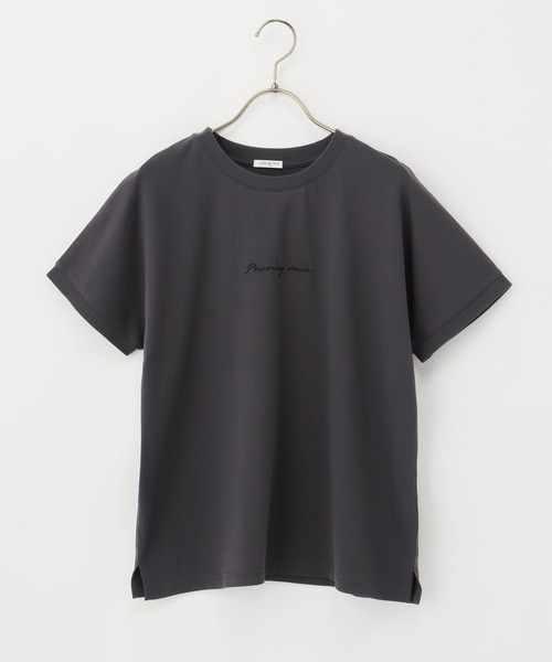 Honeys（ハニーズ）の「ロゴ刺繍Ｔシャツ（Tシャツ/カットソー・レディース・ホワイト/ホワイト系その他/スミクロ/ミント/ホワイト×レッド・S/M/L/LL）」の20枚目の写真