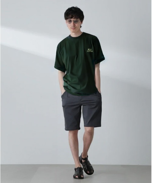 NANO universe（ナノユニバース）の「「MC」coveross(R)イージーショーツ（その他パンツ・メンズ・オフホワイト/チャコール・S/M/L）」の4枚目の写真