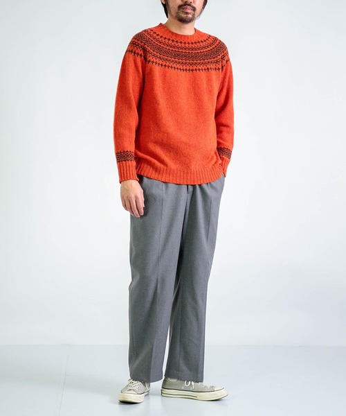 SPELLBOUND（スペルバウンド）の「[SPELLBOUND / スペルバウンド] ウールライクツイル アクションスラックス（スラックス・メンズ・チャコールグレー/グレー・28inch/30inch/32inch/34inch）」の22枚目の写真