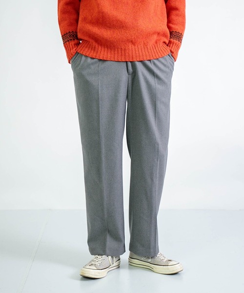 SPELLBOUND（スペルバウンド）の「[SPELLBOUND / スペルバウンド] ウールライクツイル アクションスラックス（スラックス・メンズ・チャコールグレー/グレー・28inch/30inch/32inch/34inch）」の20枚目の写真