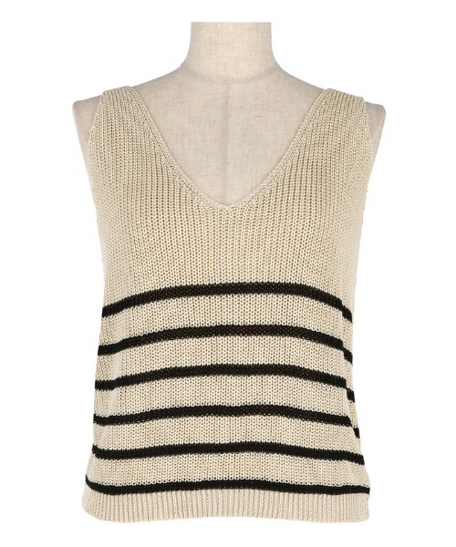 coca（coca）（コカ）の「バッククロスニットタンクトップ（タンクトップ・レディース・ベージュ/その他1・M/L）」の12枚目の写真