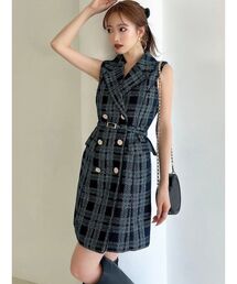 RESEXXY | ツイードノースリミニワンピース(ワンピース)