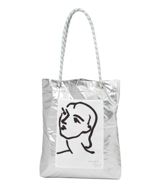 niko and...（ニコアンド）の「【Henri Matisse(アンリ・マティス)】トートバッグ（トートバッグ・レディース・ブルー/チャコール/グレー・0）」の19枚目の写真