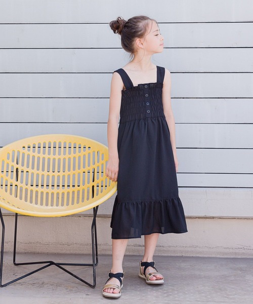 GLOBAL WORK(グローバルワーク)の「イージーDRYキャミワンピース/123813(ワンピース・キッズ・その他/ブラック・120cm/160cm/140cm/130cm/170cm/150cm)」の3枚目の写真