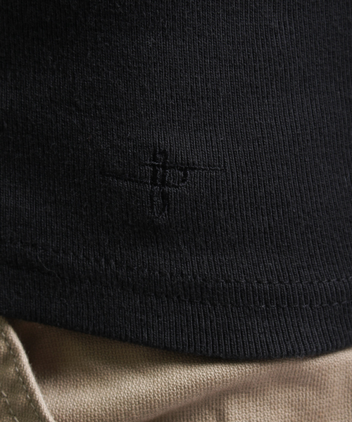 NO ID.(ノーアイディ)の「mlt1276 - 16フライス9分袖VネックTシャツ(Tシャツ/カットソー・メンズ・ブラック/グレー系その他/ホワイト/アッシュグレー・1/3/2)」の9枚目の写真