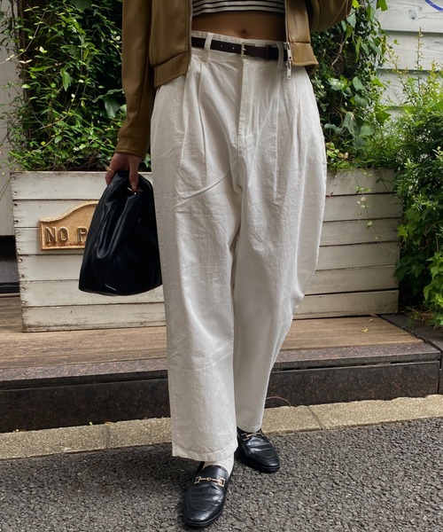 MYMOOD.（マイムード）の「ハイウエストチノパンツ（チノパンツ・レディース・ブラック/ホワイト/ベージュ・FREE）」の14枚目の写真