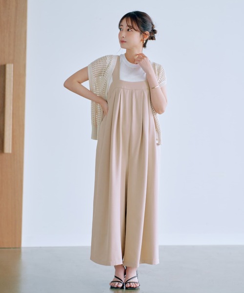 COHINA(コヒナ)の「ブライトシアーリブノースリニットトップス【低身長・小柄女性】(ニット/セーター・レディース・ピンク/ホワイト/チャコールグレー/ラベンダー/ブラウン・ONE SIZE)」の9枚目の写真